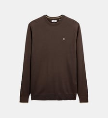 Pull avec col rond uni Serge Blanco