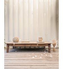 Grande table basse en chêne Léonie N°1123- Produit chiné Debongout