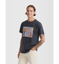 t-shirt Brando en jersey de coton artiste Bangala gris Agnès b.