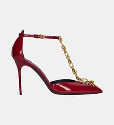 Escarpins Sync en cuir verni Balmain