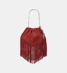 Sac S Suede Mini June Tote Franges Ba&sh