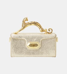 Sac Pencil Cat Nano En Cuir Métallisé Craquelé Lanvin