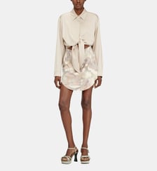 Robe courte en satin avec haut noué Diesel