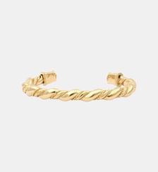Bracelet fin jonc ajustable   doré à l'or fin - Tess Satellite