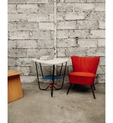 Table d'appoint en métal Hanna N°308- Produit chiné Debongout