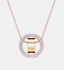 Pendentif Dextera, Pavé, Métal rhodié Swarovski