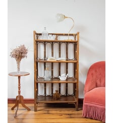 grande étagère en rotin Gaëlle N°247- Produit chiné Debongout