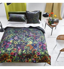 Housse de couette imprimée en percale de coton, INDIAN SUNFLOWER Designers Guild