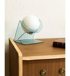 Paire de lampes à poser en verre Julia N°605- Produit chiné Debongout