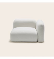 chauffeuse modulable accoudoir d  En fibre de polyester recyclé Madura