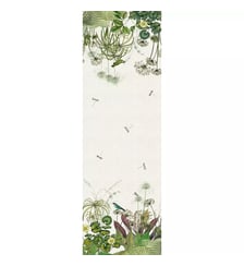 Chemin de table lin & coton lavé 150 g/m² imprimé multicolore Nenuphars parchemin Garnier Thiebaut