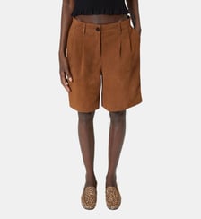 Bermuda à pinces en cuir The Kooples