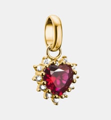 Charm cœur avec rubis de laboratoire et zircone blanche Thomas Sabo