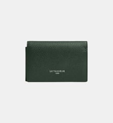 Porte cartes horizontal 2 volets Lucien en cuir grainé Le Tanneur