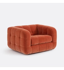 Fauteuil, en velours texturé La Redoute Interieurs