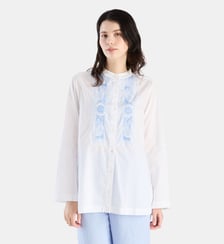 tunique mexicaine en coton Agnès b.