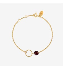 Bracelet doré quartz rose - fidji Caroline Najman