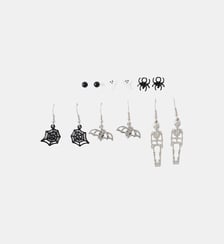 Set de 6 paires de boucles d'oreilles fantaisie Halloween Balaboosté