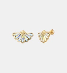 Boucles d'oreilles dorées silver night - calypso Caroline Najman