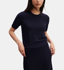 Pull droit manches courtes en cachemire  Bompard