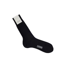 Chaussettes en coton côtelé égyptien Fursac