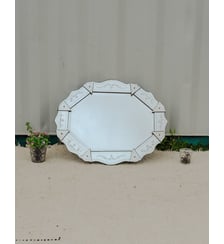 Miroir vénitien en verre Georges N°1229- Produit chiné Debongout