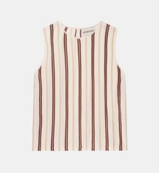 Top sans manches à rayure Bompard