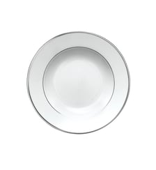 Assiette Creuse à Aile 22,5 Cm - Galon Platine Degrenne