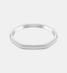 Bracelet-jonc Matrix, Forme octogonale, Métal rhodié Swarovski