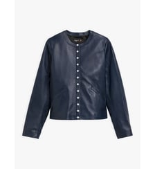 cardigan pression en cuir Agnès b.