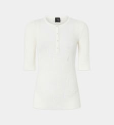 Pull léger côtelé seraph avec déchirures Pinko