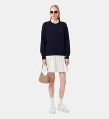Pull relaxed fit col rond coton Lacoste