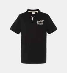 Polo avec logo brodé et patte contrastée Schott
