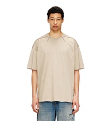 T-shirt en coton avec micro broderie Diesel