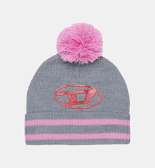 Bonnet à pompon avec logo Diesel Kids