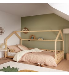 Housse de couette enfant imprimée en percale de coton, MINI VICHY Essix
