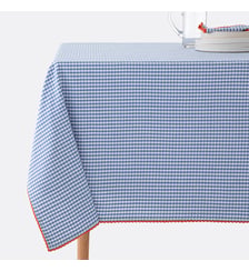 Nappe motif vichy tissé teint coton/lin Trattoria La Redoute Interieurs