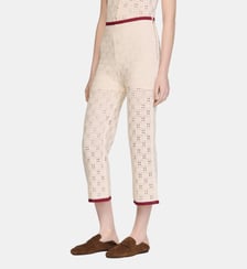 Pantalon en maille look crochet Sandro
