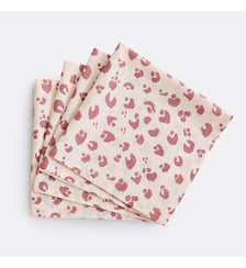 Lot 4 serviettes de table en voile de coton imprimé La Redoute Interieurs