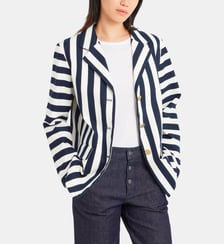 veston en coton bleu Agnès b.