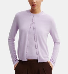 Cardigan slim en cachemire Bompard