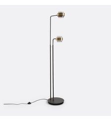 Lampadaire à 2 bras verre et métal fer La Redoute Interieurs