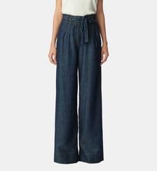 Jean large taille haute ceinturé Ikks