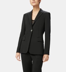 Veste blazer à simple boutonnage en viscose effet scuba Pinko