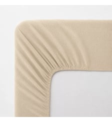 Drap housse b30 gaze de coton lavé uni blanc Malia neige Garnier Thiebaut