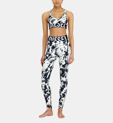 Leggings en microfibre imprimée Diesel