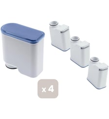 Cartouche filtrante pour expresso broyeur, compatible Philips et Saeco - Lot de 4 Essentiel B