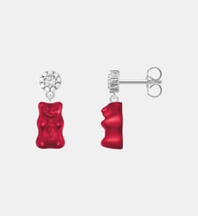Clous d'oreilles Ours d'or rouge Thomas Sabo