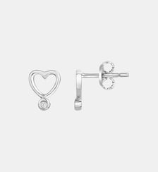 Boucles d'oreilles Délicate entrevue en Argent La Garçonne Diamant