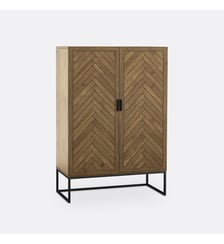 Buffet 2 portes, en placage pin La Redoute Interieurs